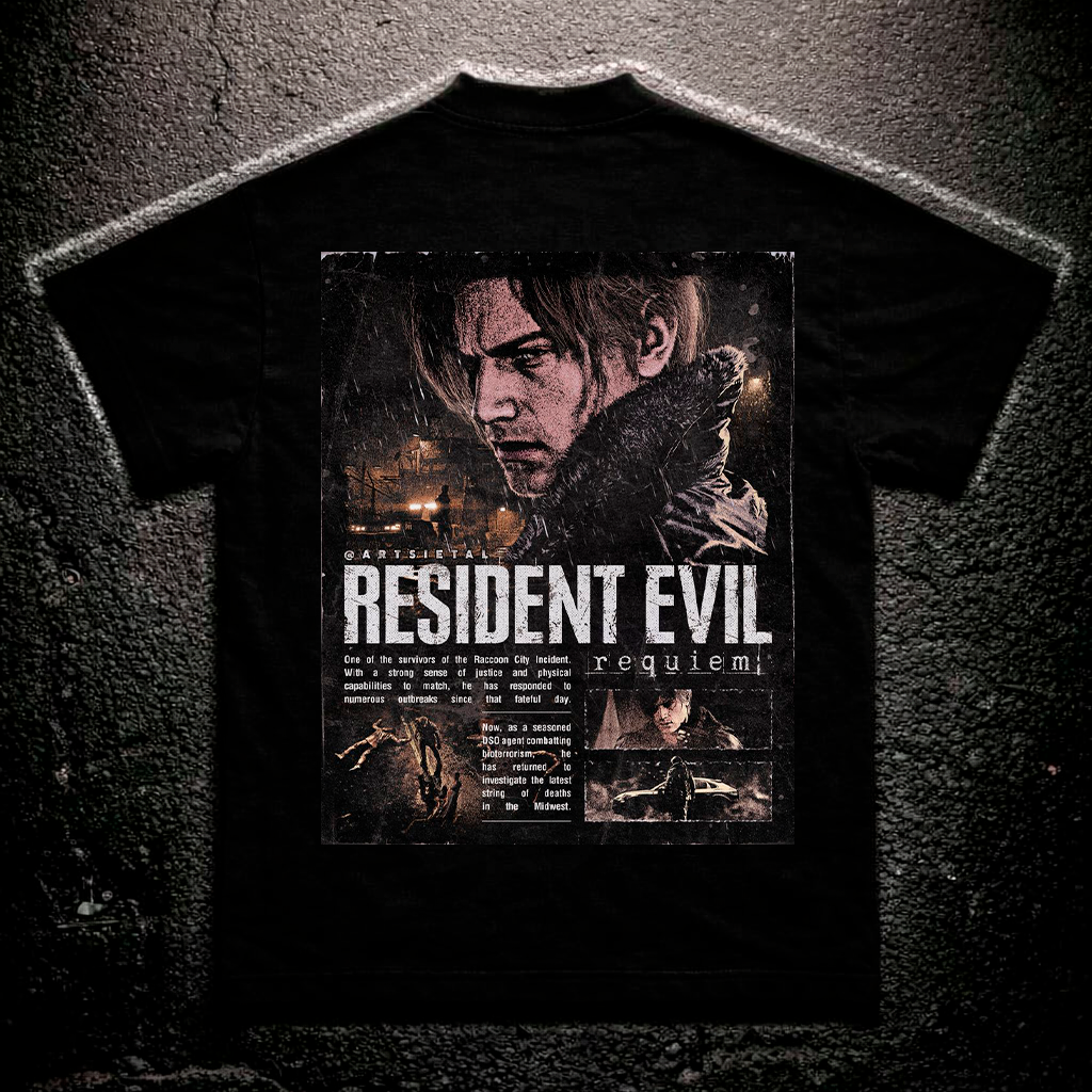 T-SHIRT  — El último réquiem de Leon S. Kennedy.