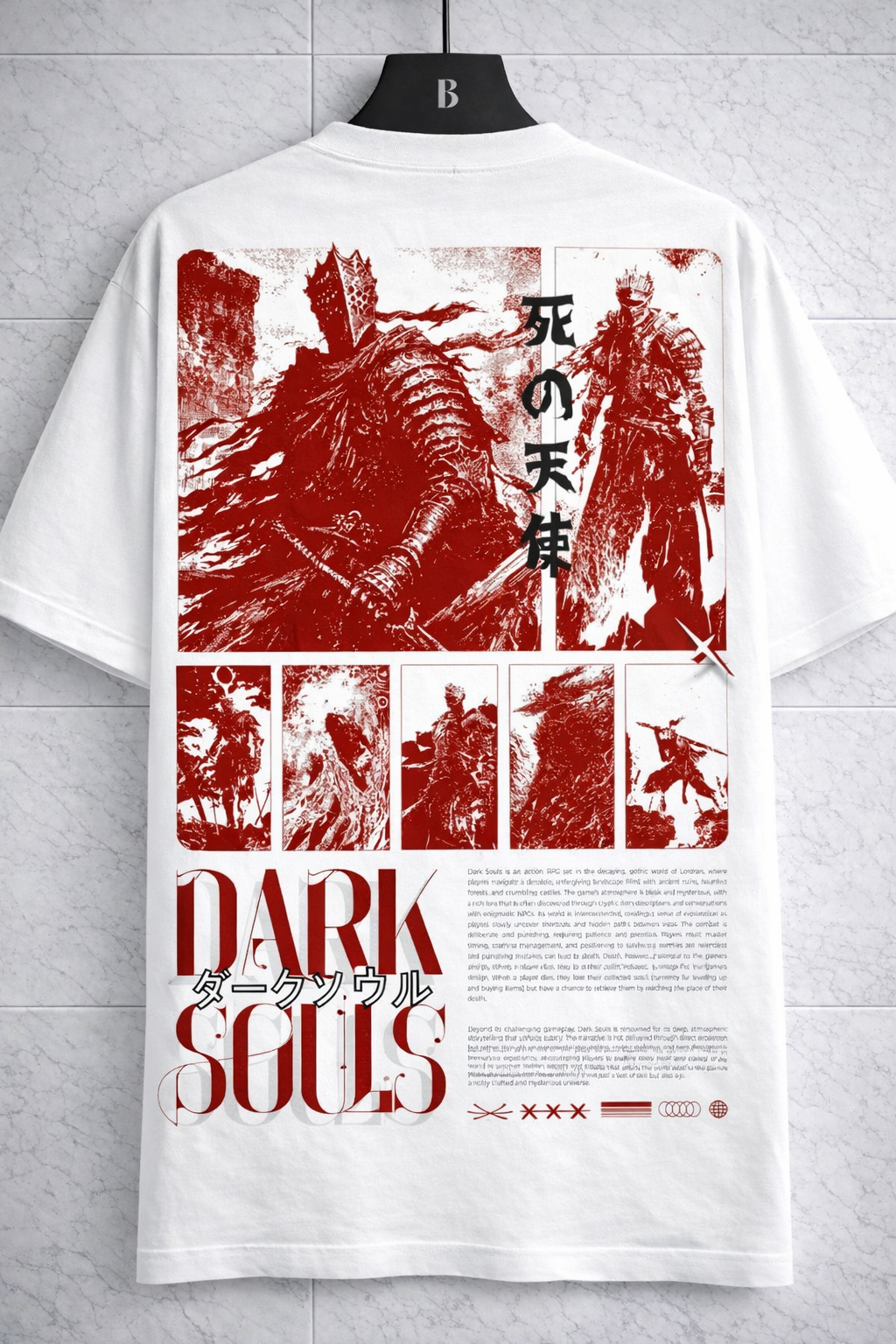 T-SHIRT DARK SOULS — Red Knight Edition